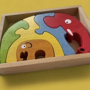 Begin again Elephant family puzzle